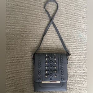 Beautiful grey braided purse